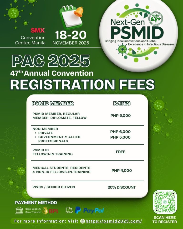 PSMID 47th Annual Convention: Registration Fees